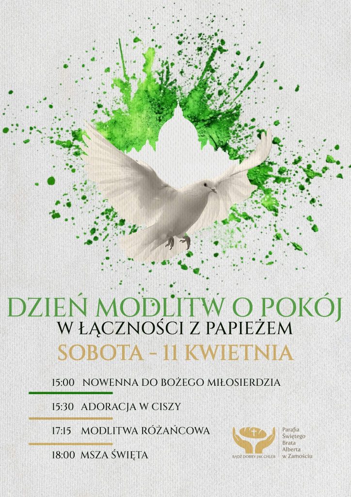 Dzień modlitw o pokój, 11 kwietnia 2026 r.